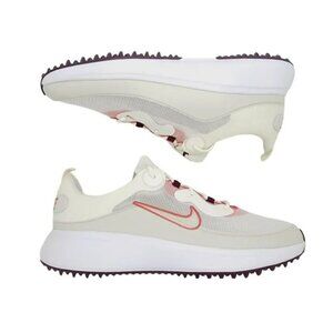 Nike Ace Summerlite Spikeless Womens Golf Shoes 9.5 Beige Red Sneaker DA4117-100